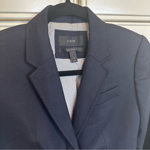 J.Crew Women Academia Schoolboy Blazer Wool Navy Classic Business Office Neutral - Picture 8 of 12